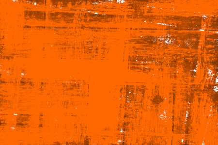 Orange Black White Aged Grunge Wall Background. Old Weathered Peeled Painted Plaster Backdrop. Reddish Abstract Antique Cracked Stain Texture Background. Damaged Retro Stuccoの写真素材