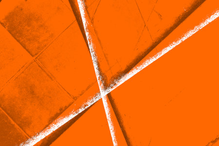 Orange Black White Aged Grunge Wall Background. Old Weathered Peeled Painted Plaster Backdrop. Reddish Abstract Antique Cracked Stain Texture Background. Damaged Retro Stuccoの写真素材