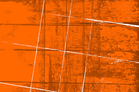 Orange Black White Aged Grunge Wall Background. Old Weathered Peeled Painted Plaster Backdrop. Reddish Abstract Antique Cracked Stain Texture Background. Damaged Retro Stuccoの写真素材