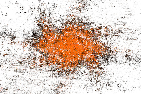Orange Black White Aged Grunge Wall Background. Old Weathered Peeled Painted Plaster Backdrop. Reddish Abstract Antique Cracked Stain Texture Background. Damaged Retro Stuccoの写真素材