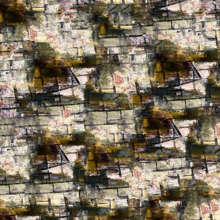 Old grunge vintage weathered background abstract antique texture with retro patternの写真素材