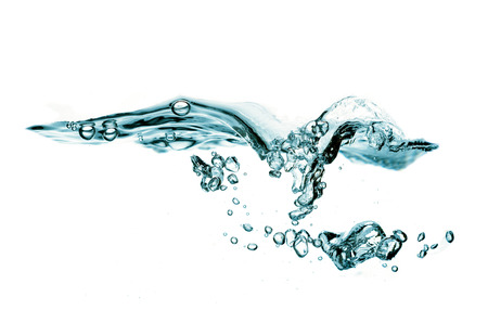 Water waves and bubbles