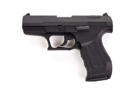 Handgun pistol on white background