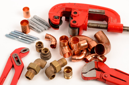 Tools for copper installationの写真素材