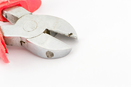 Pliers isolated on white backgroundの写真素材