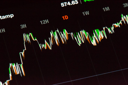 Black diagram of the financial market