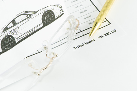 The loan is for the purchase of your carの写真素材