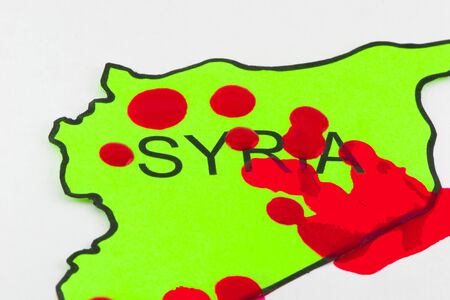 Bloodshed in Syriaの写真素材