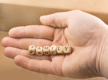 The word family conceptの写真素材