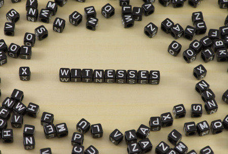 The concept of the word witnessの写真素材