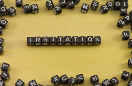 The emotion of irritation as a stateの写真素材