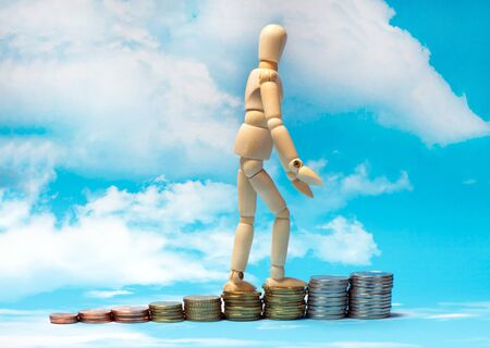 Insurance of financial risks in the conceptの写真素材