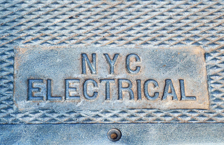 The word electrical on the lidの写真素材