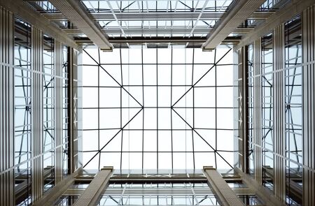 Pattern glass ceilingの写真素材