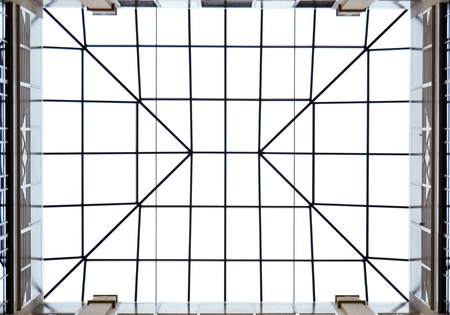 Pattern glass ceiling