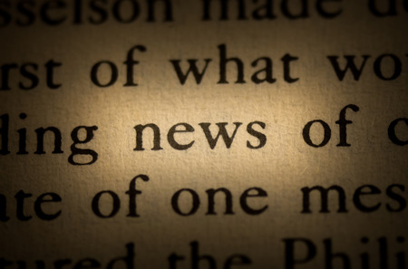 Word news in the textの写真素材