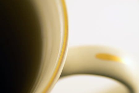 Black tea in a mug close upの写真素材