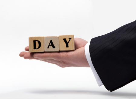 Day word on a white backgroundの写真素材