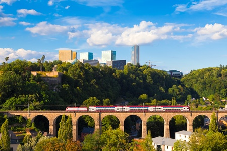 Kirchberg - a quarter in north-eastern Luxembourg City, home to various European Union institutionsのeditorial素材