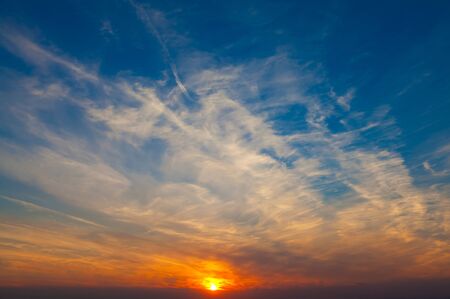 High Resolution Sunset Backgroundの写真素材