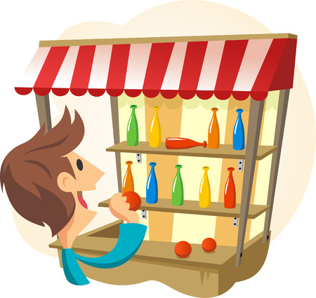 Carnival Shooting Gameのイラスト素材