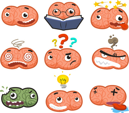 Brain Cerebellum brainpower gray matter cranium mastermind cerebrum mental ability vector illustrationのイラスト素材