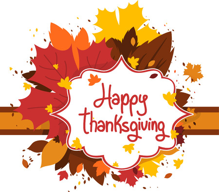 Thanksgiving day wishes designのイラスト素材