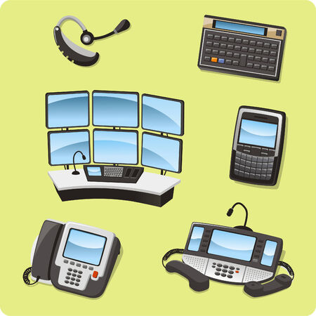finance Trader set vector cartoon iconsのイラスト素材