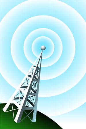 Radio Tower vector illustrationのイラスト素材