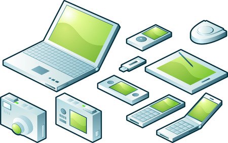 Technology icon set.のイラスト素材