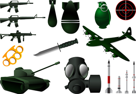 war icon set vector illustrationsのイラスト素材