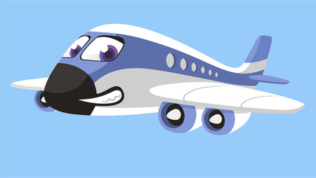airplane cartoon Aircraft Boeing Airbus airlinerのイラスト素材