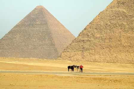 Pyramids of Cairo, Egyptの写真素材