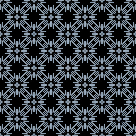 Grey pattern on dark background. Seamless pattern. Abstract vector background.のイラスト素材