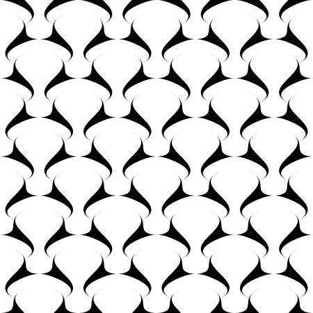 Black patterns on white background. Seamless pattern. Abstract vector background.のイラスト素材