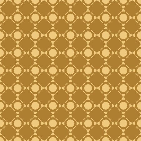 Yellow pattern on dark orange seamless backdrop.のイラスト素材