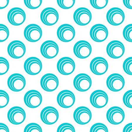 Turquoise pattern on white seamless background.のイラスト素材