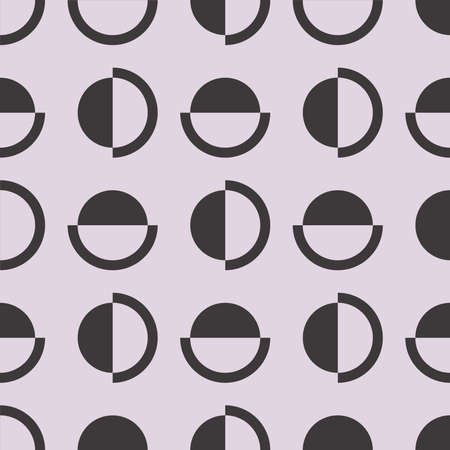 Seamless vector pattern from circles. Background texture in geometric ornamental style.のイラスト素材