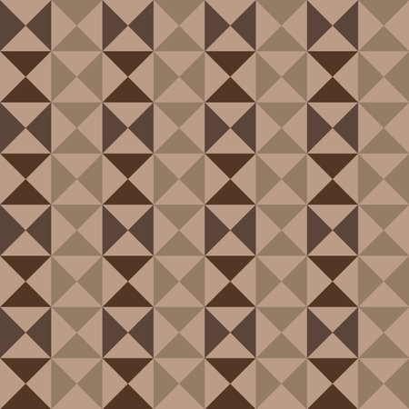 Pattern from brown triangles. Vector seamless pattern. Modern stylish texture.のイラスト素材