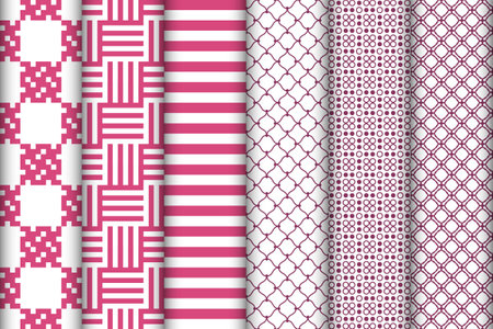 Elegant set of pattern. Simple texture, design for decoration, fabric, linens, textile, clothing.のイラスト素材