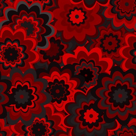 Seamless background with art flowersのイラスト素材