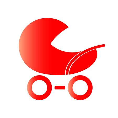 Baby girl Carriage backgroundのイラスト素材