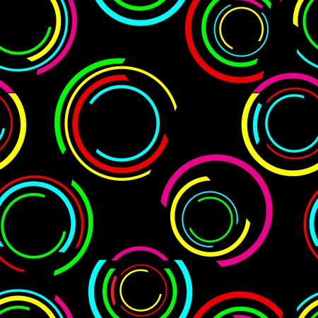 Circles pattern in fashion trend colorsのイラスト素材