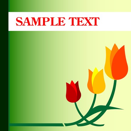 Abstract floral bannerのイラスト素材