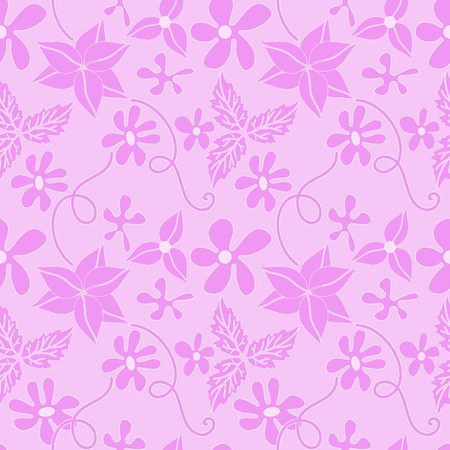 Seamless background with art flowersのイラスト素材