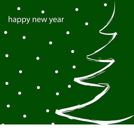 New years tree in fashion trend colorsのイラスト素材