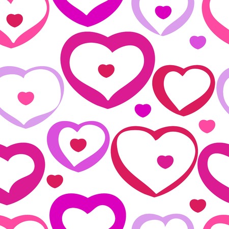 Abstract valentine background with heartsのイラスト素材