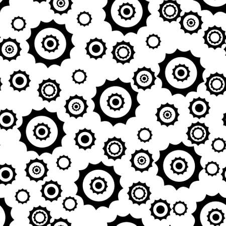 Seamless abstract black geometric patternのイラスト素材