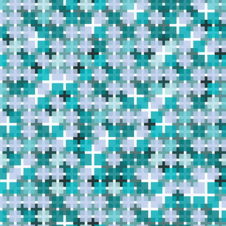 Abstract seamless blue tiles backgroundのイラスト素材