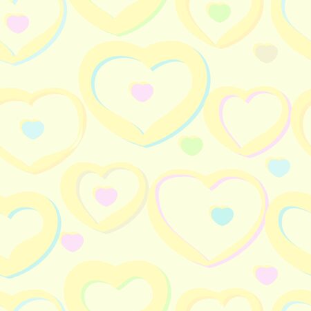 Abstract valentine background with heartsのイラスト素材